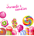 lollipop background vector image