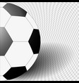 ball is black white color on gray background vector image vector image