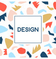 cute colorful background with text template vector image vector image