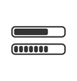 progress bar flat dots style web element vector image