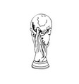 Trophy fifa world cup logo mondial champion Vector Image