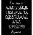 chalk alphabet vector image vector image