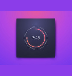 Timer application ui design concept Royalty Free Vector