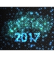 happy new year 2017 firework background greeting vector image vector image