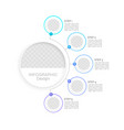 project management infographic chart design vector image vector image