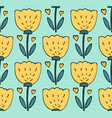 cute seamless pattern background with hand vector image