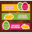 set of easter headers or banners vector image vector image