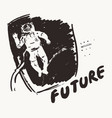 astronaut open space future exploration vector image