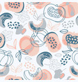 pumpkin cloth hand drawn seamless pattern vector image