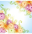 floral background vector image vector image