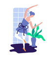 home dance woman classical concept vector image