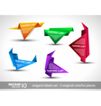 origami markers vector image vector image