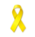 yellow ribbon bone cancer troops support symbol vector image