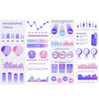 bundle infographic ui ux kit elements vector image vector image