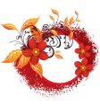 floral background vector image