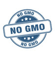 no gmo stamp label round grunge sign vector image