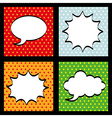 pop art over black background vector image vector image