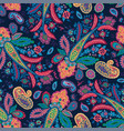 abstract psychedelic floral vivid pattern vector image vector image