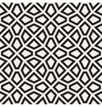 seamless black and white mosaic lattice vector image vector image