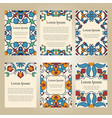 set of colorful brochure templates vector image