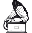 vintage gramophone vector image vector image
