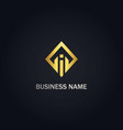 square initial i business logo vector image vector image