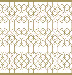 Decorative seamless pattern of many squares gold Vector Image