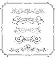 vintage ornaments and frame vector image