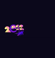 2022 year numbers tropical banner vector image vector image