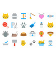cute cat related icon such as litter box vector image