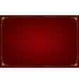 red background chinese style and gold decoration vector image