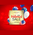 veterans day sale banner or poster template vector image vector image