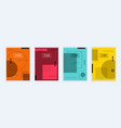 abstract brochure covers set in modern minimal vector image