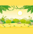 tropical summer background with scorching sun vector image