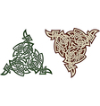 celtic triskell vector image vector image