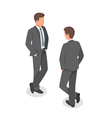 isometric of businessman vector image