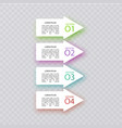 business infographic template design with numbers vector image vector image