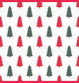 christmas seamless pattern with a tree vector image