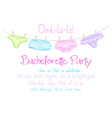 hand drawn bachelorette party invitation card vector image vector image