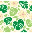 tropical seamless floral background vector image