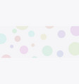 an abstract kids circle light colors back vector image