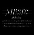 music font vector image