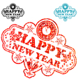 new year stamp vector image