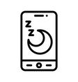 sleep tracker app icon mobile application vector image