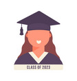 student smiling on graduation day13 vector image