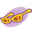 girls sunglasses vector image vector image