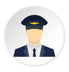 Pilot icon circle Royalty Free Vector Image - VectorStock