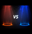 versus game cover banner sport vs team concept vector image