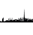 dubai skyline vector image