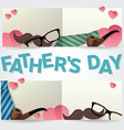 happy fathers day greeting card vector image vector image